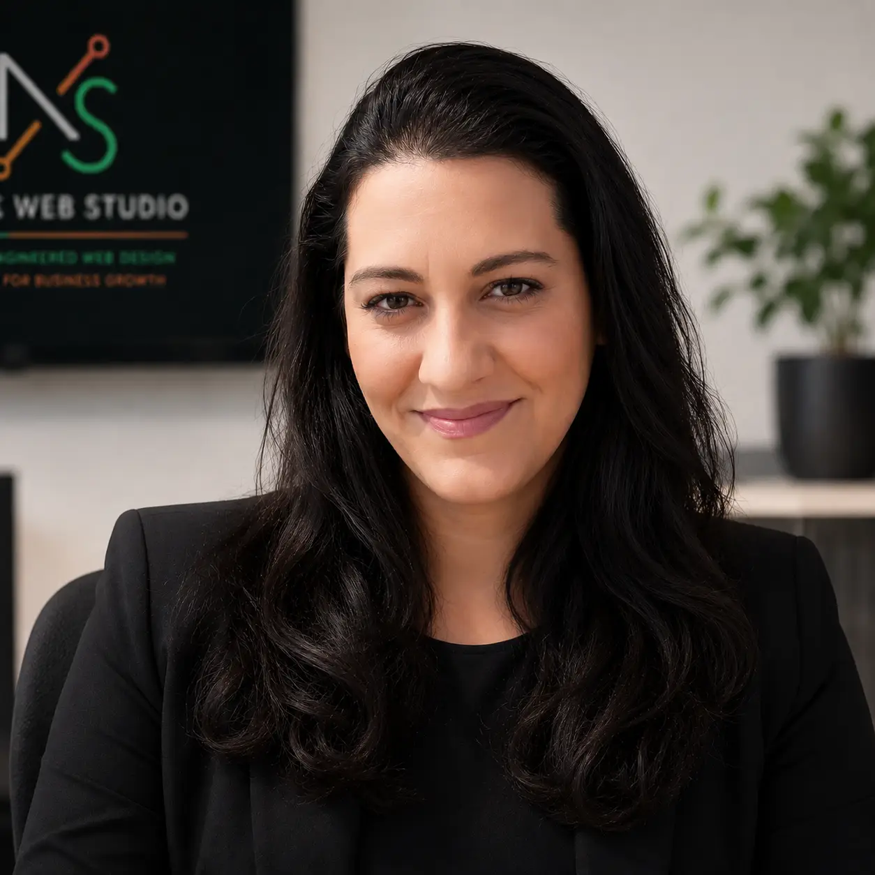 Nikol Salpisti, Electrical Engineer and Founder of NS Web Studio in Athens, specializing in premium web design and technical SEO.